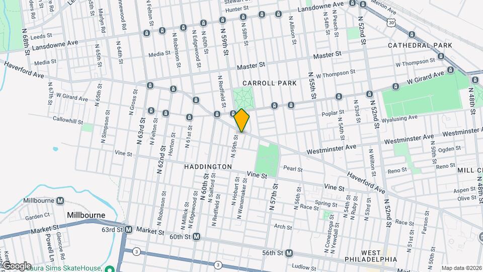 5848 Haverford Ave, Unit Room 1 Map and Location Details