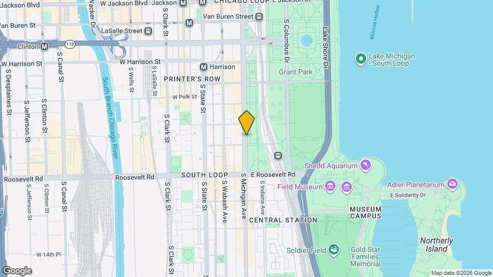 1011 S Michigan Ave, Unit 1707 Mapa y Detalles de la Ubicación