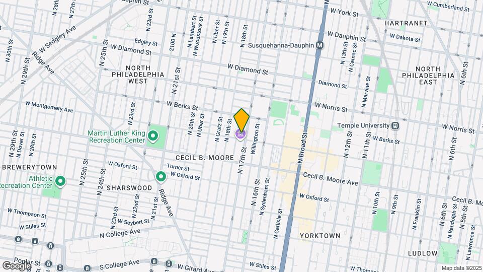 1709 W Montgomery Ave Map and Location Details