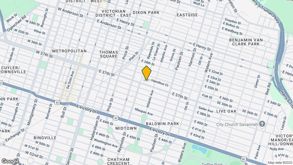 638 E 37th St Mapa y Detalles de la Ubicación
