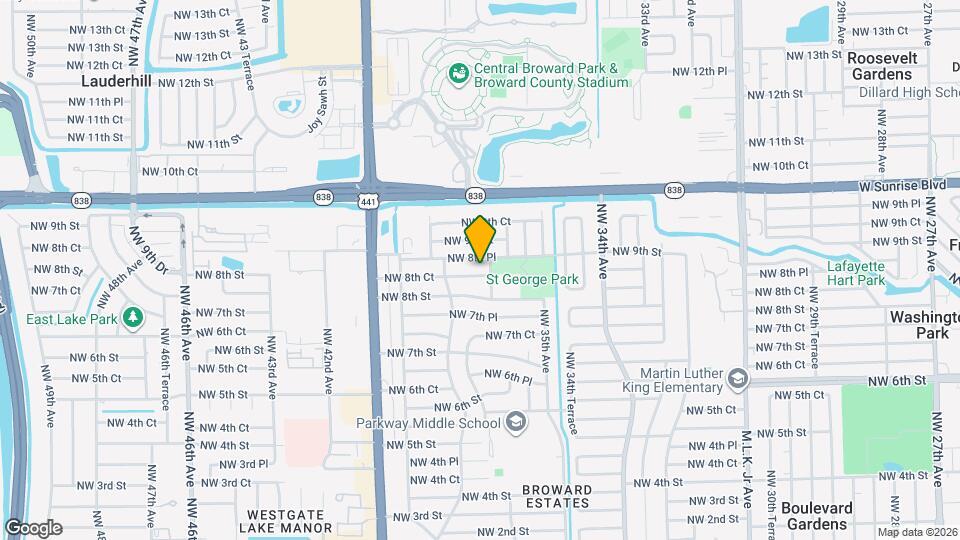 3651 NW 8th Ct Map and Location Details