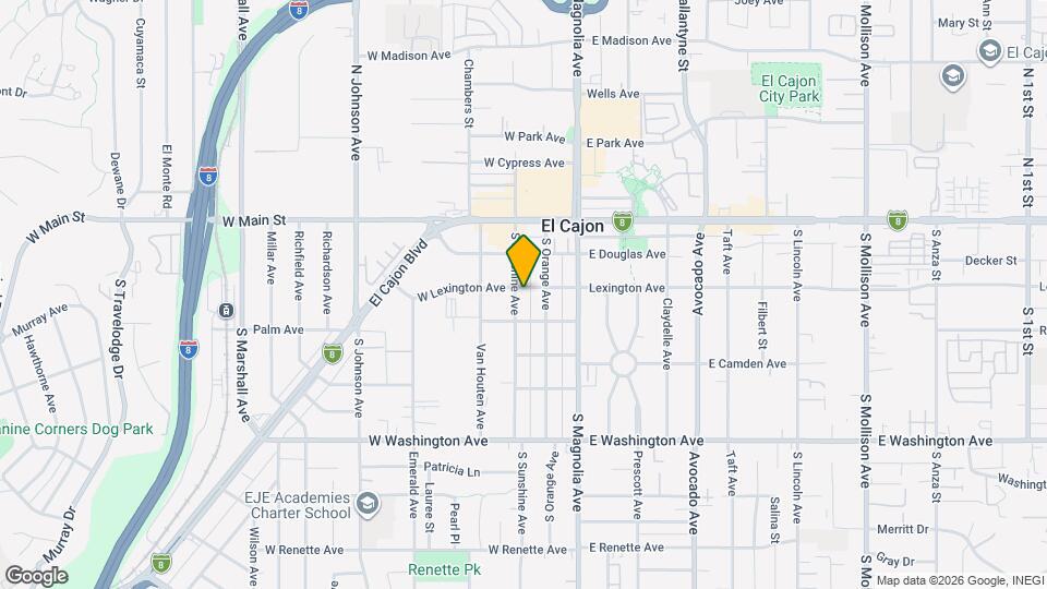 303 S Sunshine Ave Map and Location Details