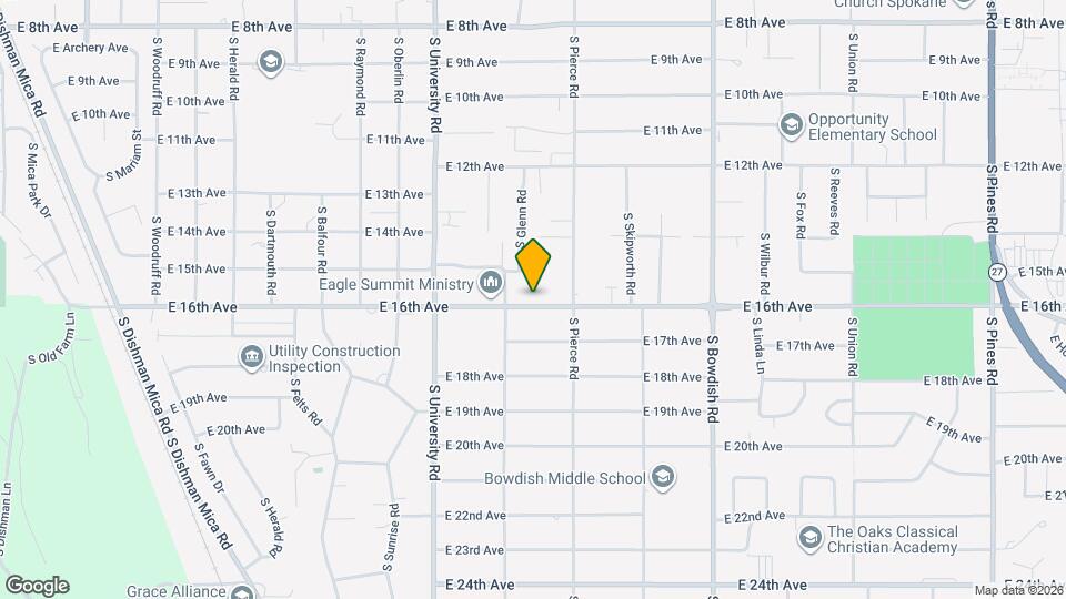 10921 E 16th Ave Map and Location Details