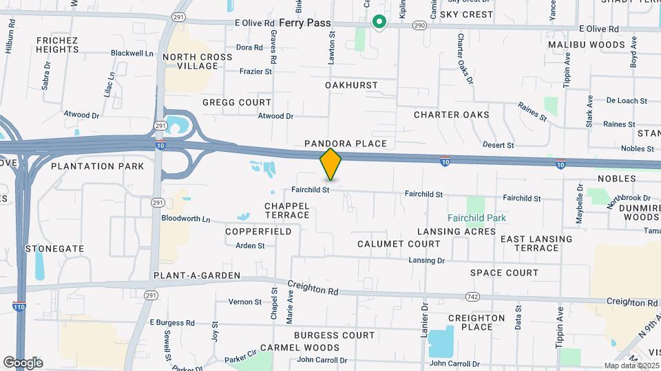1400 Fairchild St Map and Location Details