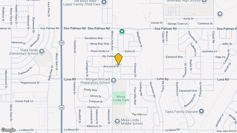 12594 Ava Loma St Map and Location Details