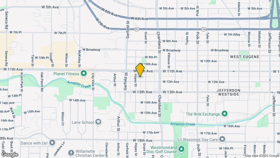 1857 W 12th Ave Map and Location Details