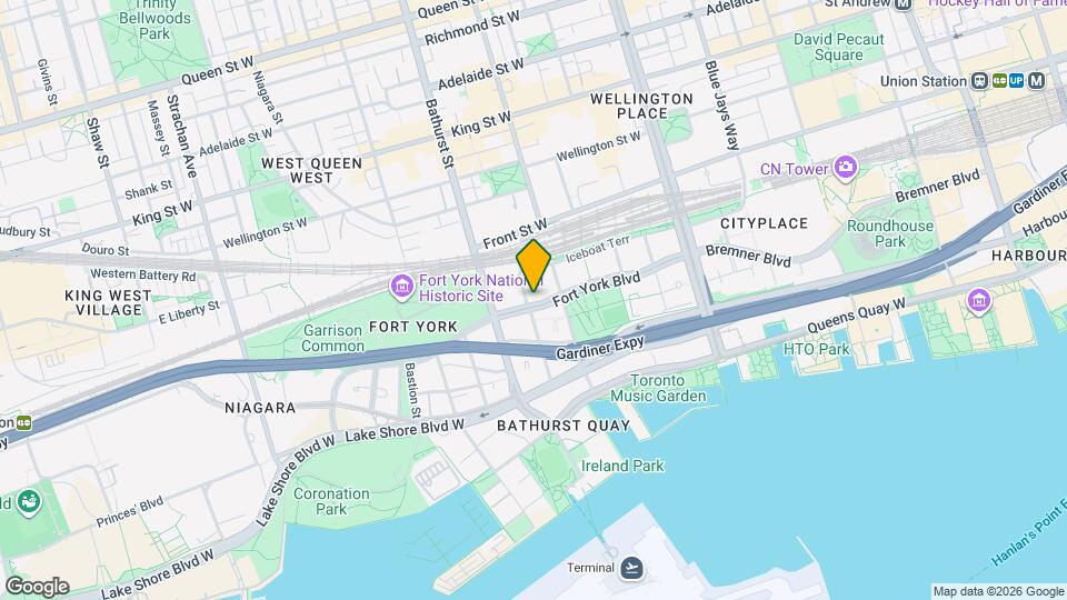 146 Fort York Blvd Map and Location Details