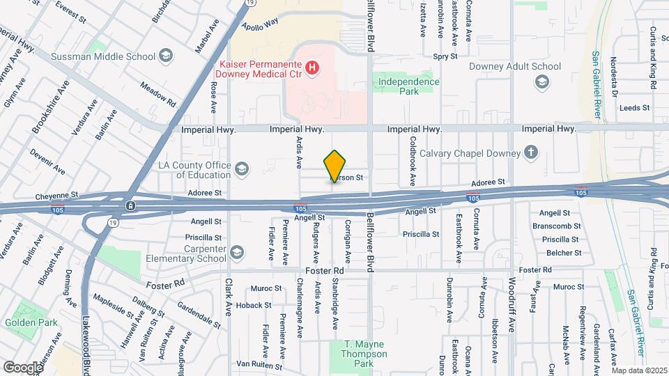 9503 Adoree St Map and Location Details