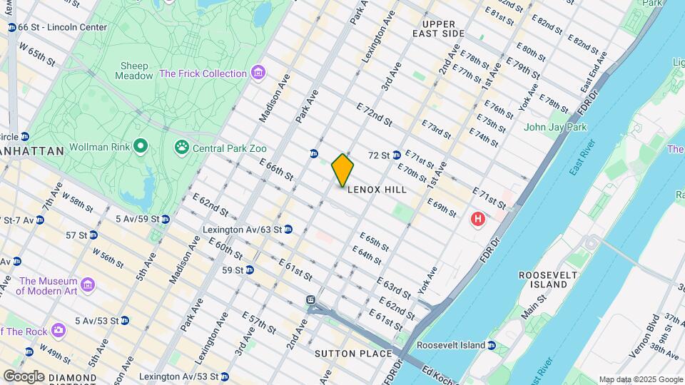 214 East 67Th Street Map and Location Details