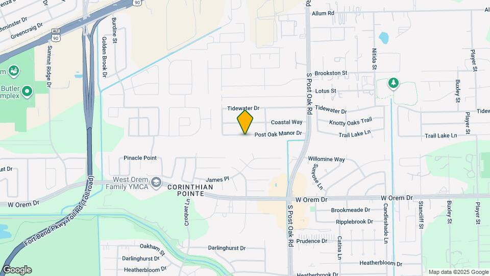 5727 Post Oak Manor Dr Map and Location Details