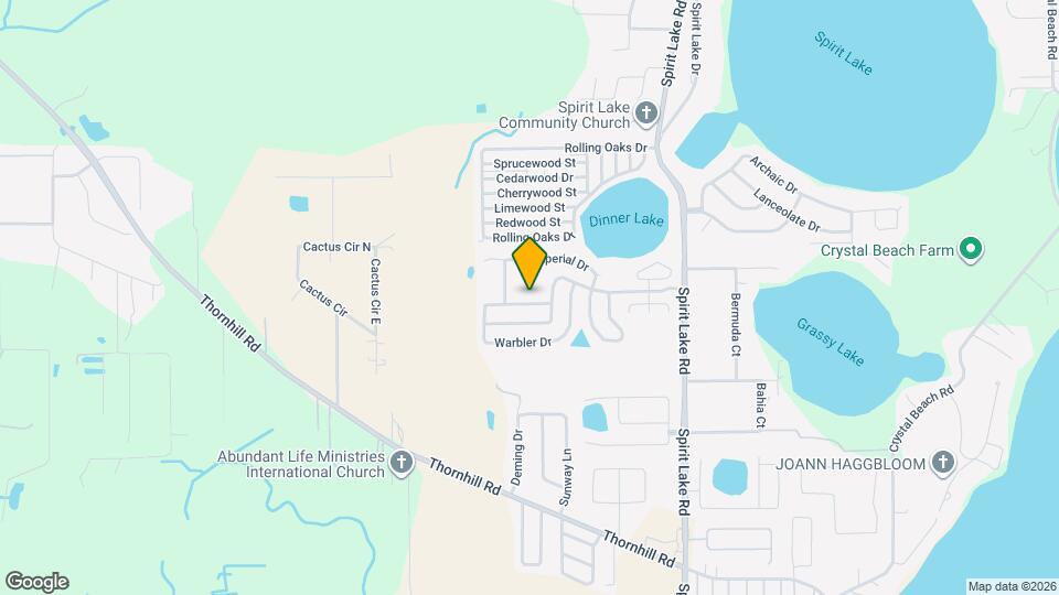 3992 Warbler Dr Map and Location Details