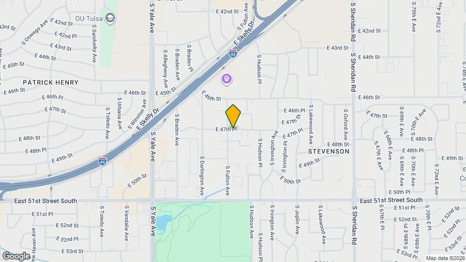 4707 S Fulton Pl Map and Location Details