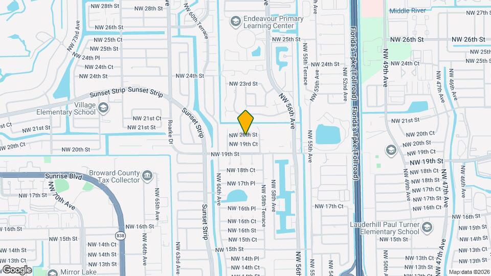 5900 NW 20th St Map and Location Details