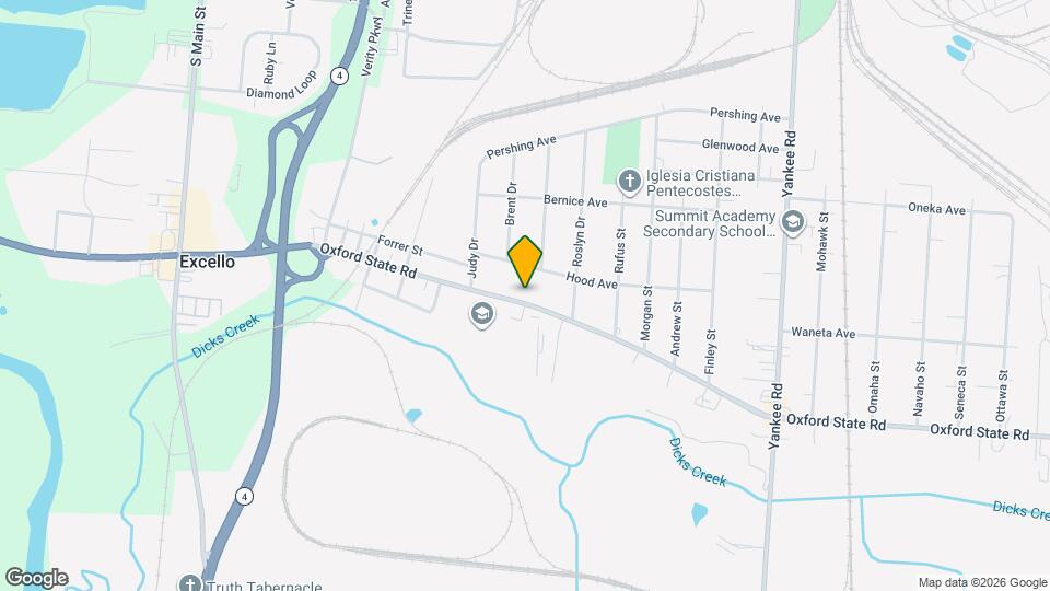 1321 Oxford State Rd Map and Location Details