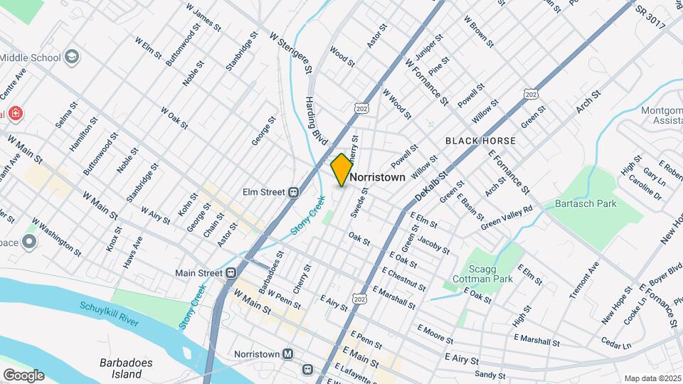 857 Cherry St Map and Location Details
