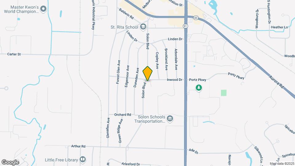 6645 Solon Blvd Map and Location Details