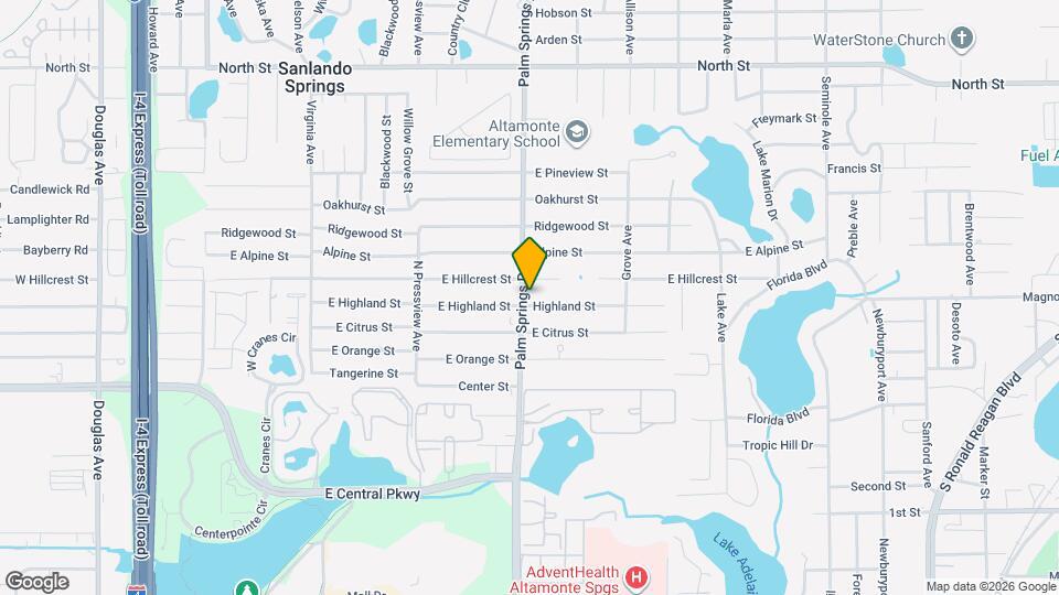 701 Palm Springs Dr Mapa y Detalles de la Ubicación