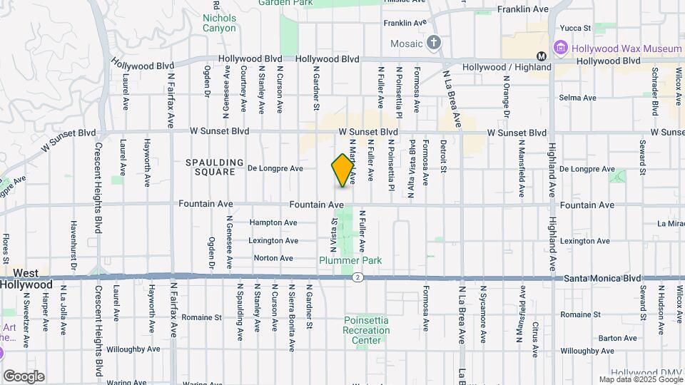 1320 N Vista St Map and Location Details
