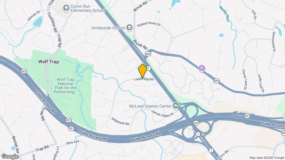 1427 Laurel Hill Rd Map and Location Details