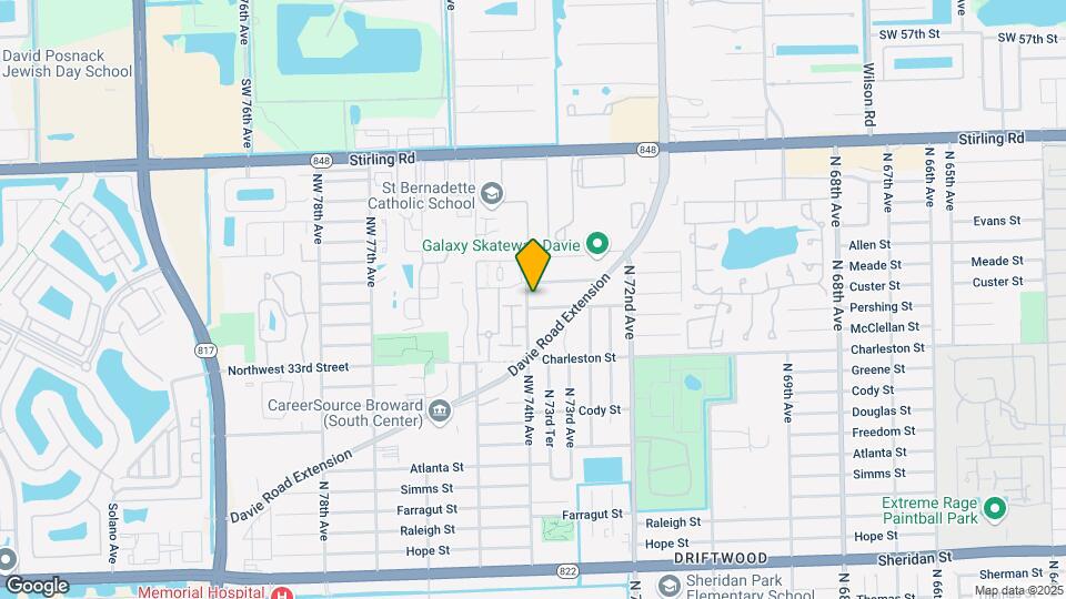7391 NW 35th St Map and Location Details