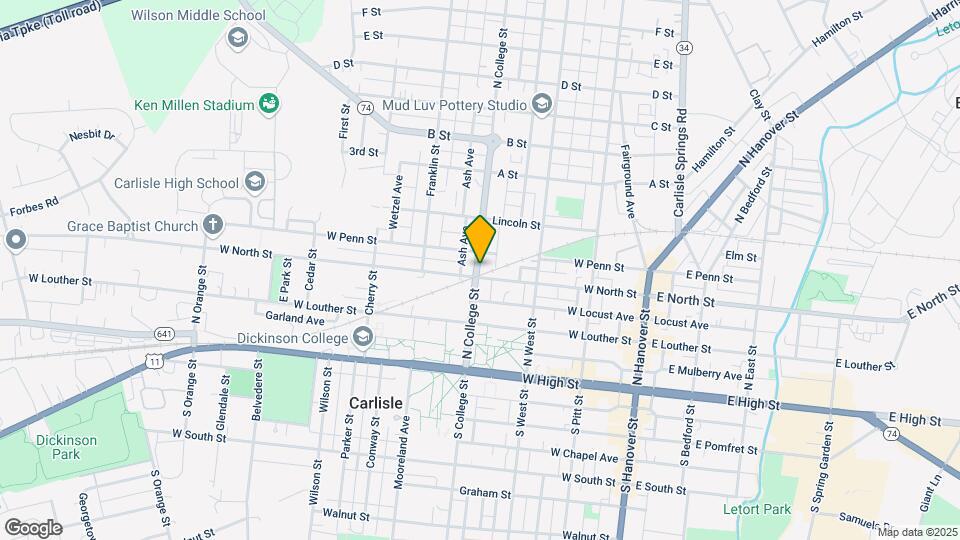 209 N College St Map and Location Details