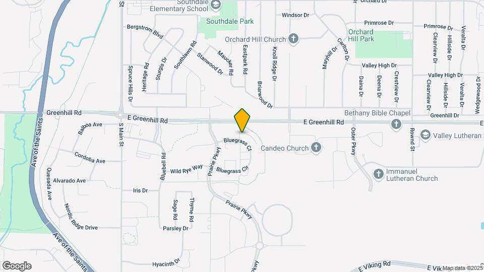 1221 Bluegrass Cir Map and Location Details
