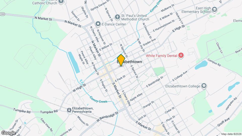 122-124 E High St Map and Location Details