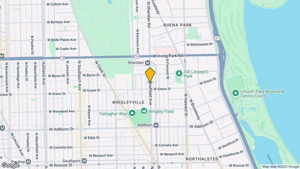 3824 N Sheffield Ave Map and Location Details