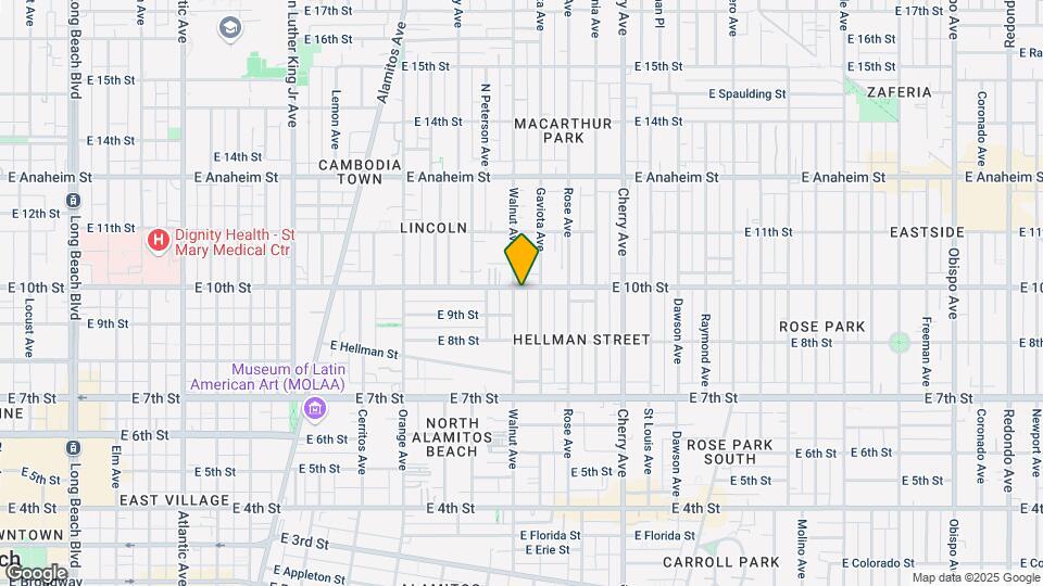 1600 E 10th St Mapa y Detalles de la Ubicación