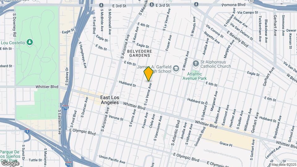 663 S La Verne Ave Map and Location Details