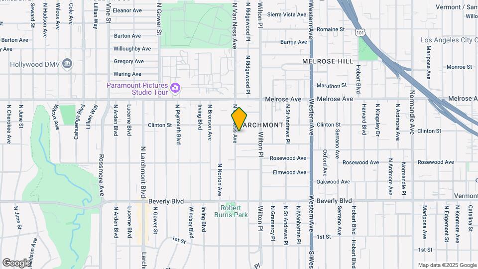 520 N Van Ness Ave Map and Location Details
