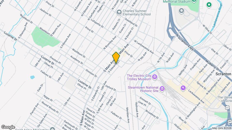 1011 Scranton St Map and Location Details