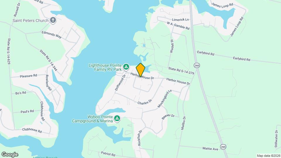 1401 Harbor House Dr Mapa y Detalles de la Ubicación