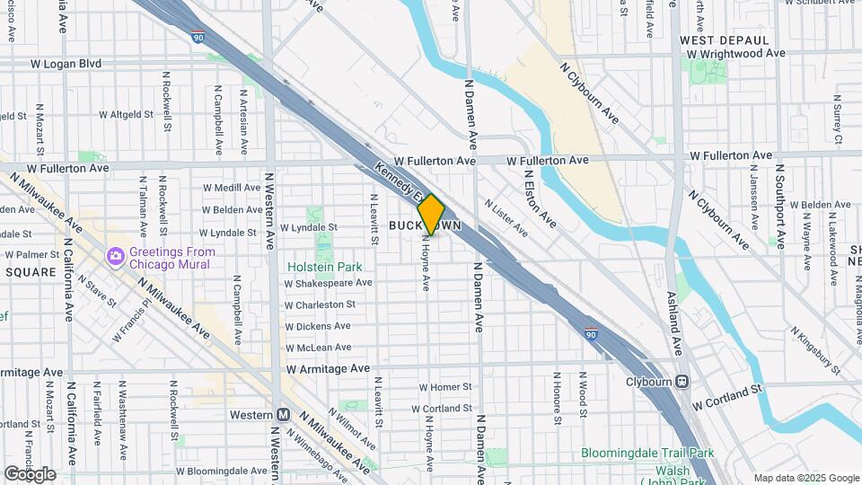 2223 N Hoyne Ave, Unit 2 Map and Location Details