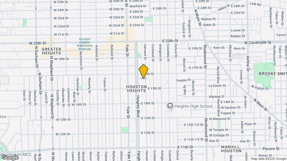 1523 Harvard St Map and Location Details