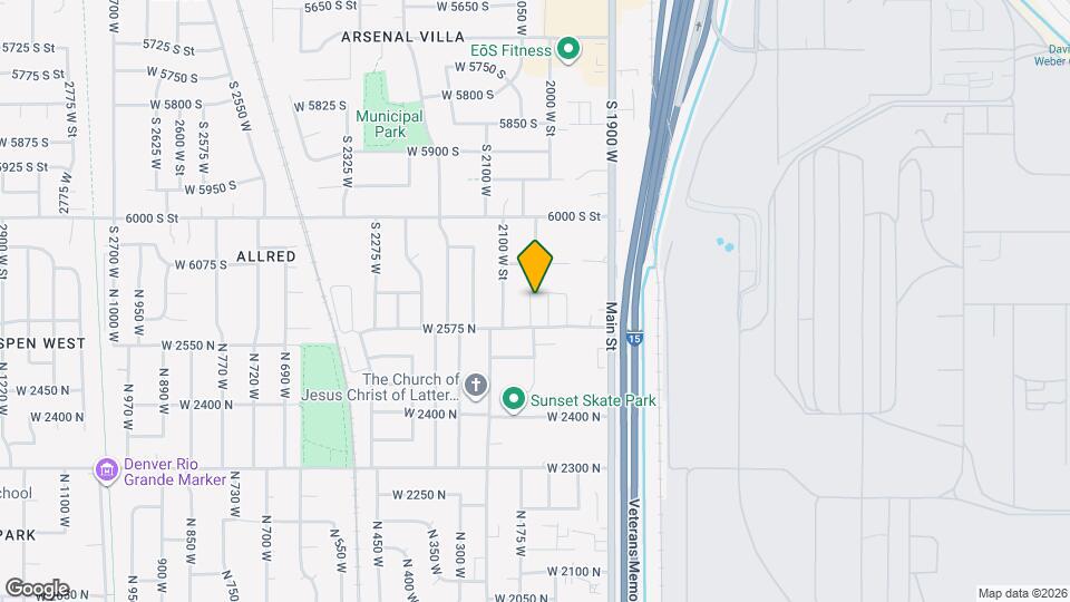 2622 N 2125 W Map and Location Details