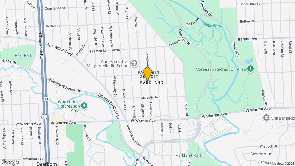 7501 Lamphere Map and Location Details