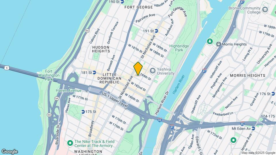 563 W 183rd St Map and Location Details