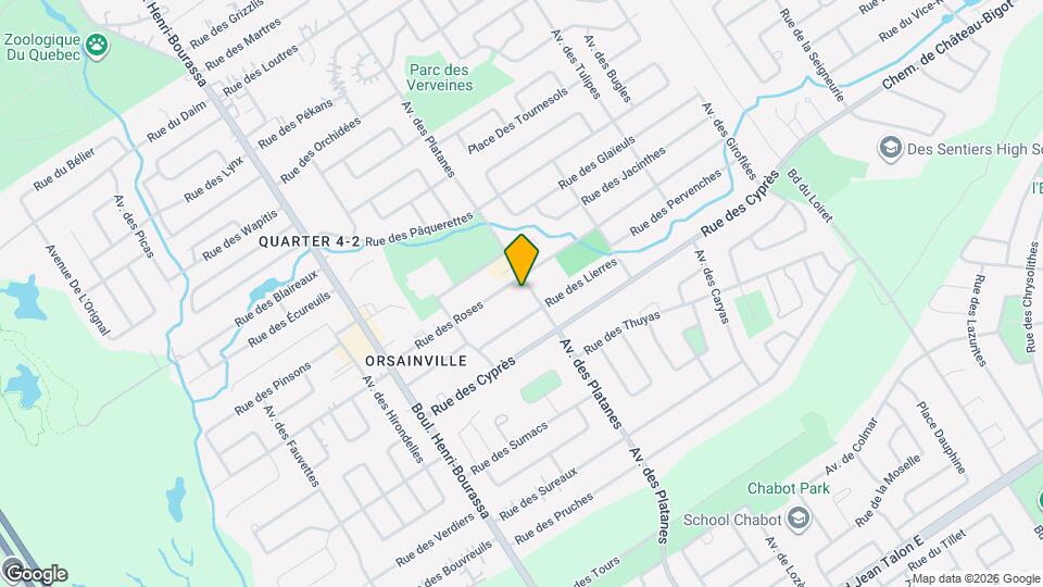 4441-4449 Des Platanes Av Map and Location Details