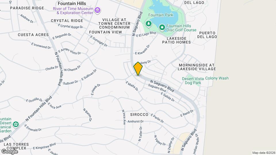 12012 N Saguaro Blvd Map and Location Details