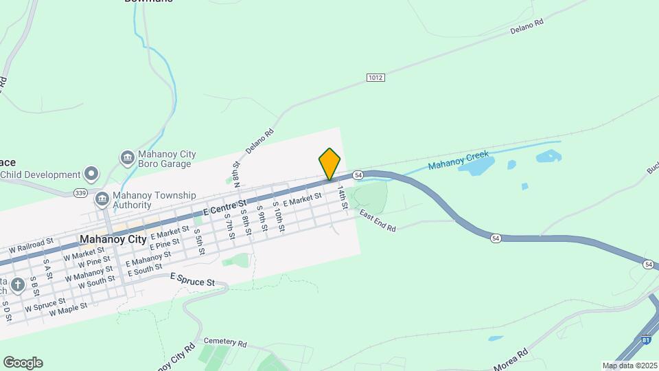 1314 E Centre St Map and Location Details