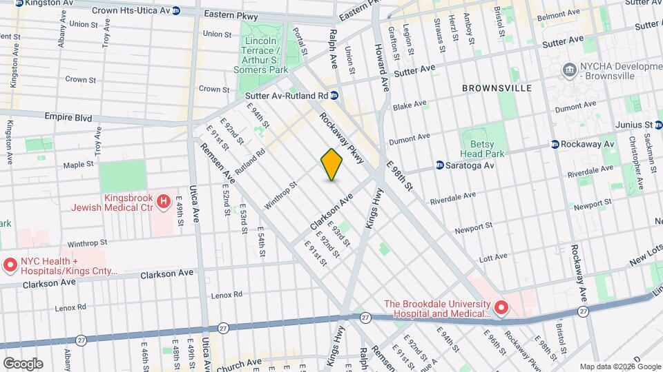 226 E 95th St Map and Location Details