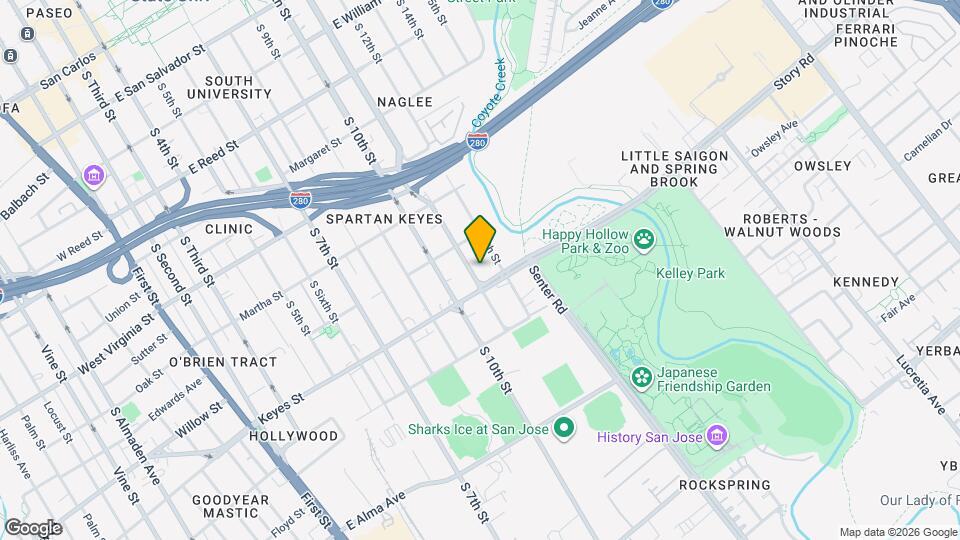 1072 S 11th St Map and Location Details