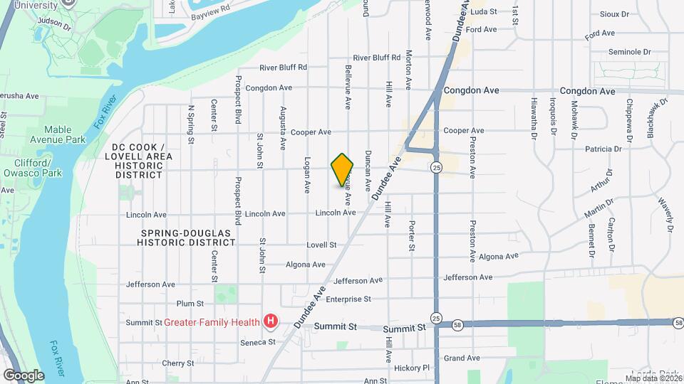 830 Bellevue Ave Mapa y Detalles de la Ubicación