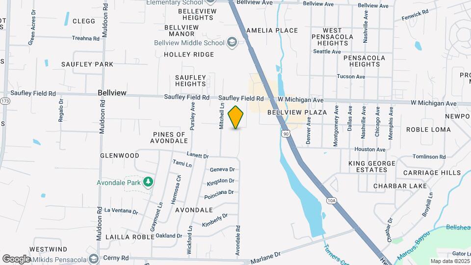 5891 Avondale Rd Map and Location Details