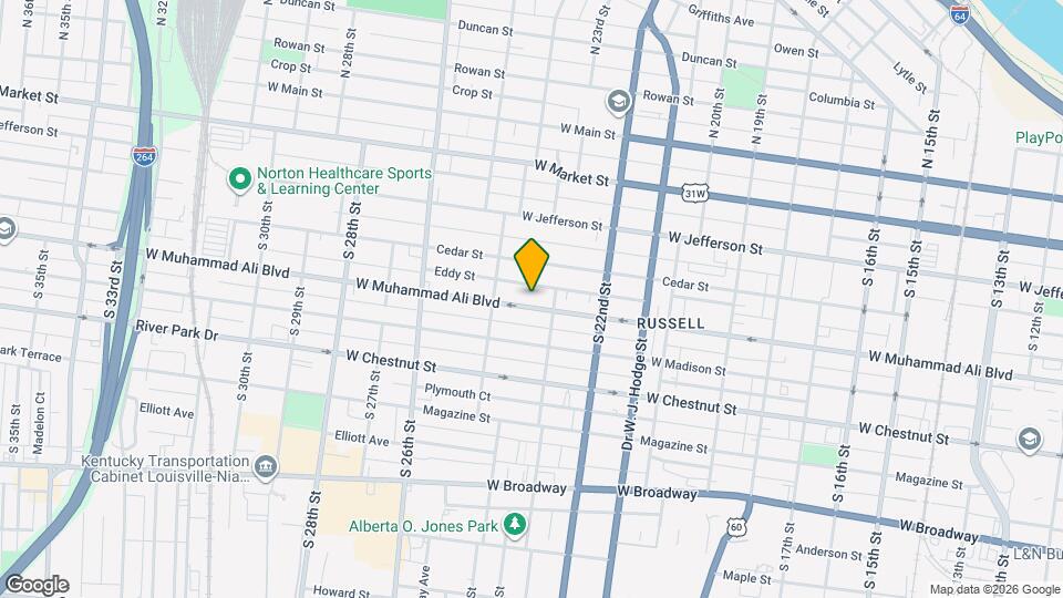 2319 W Muhammad Ali Blvd Map and Location Details