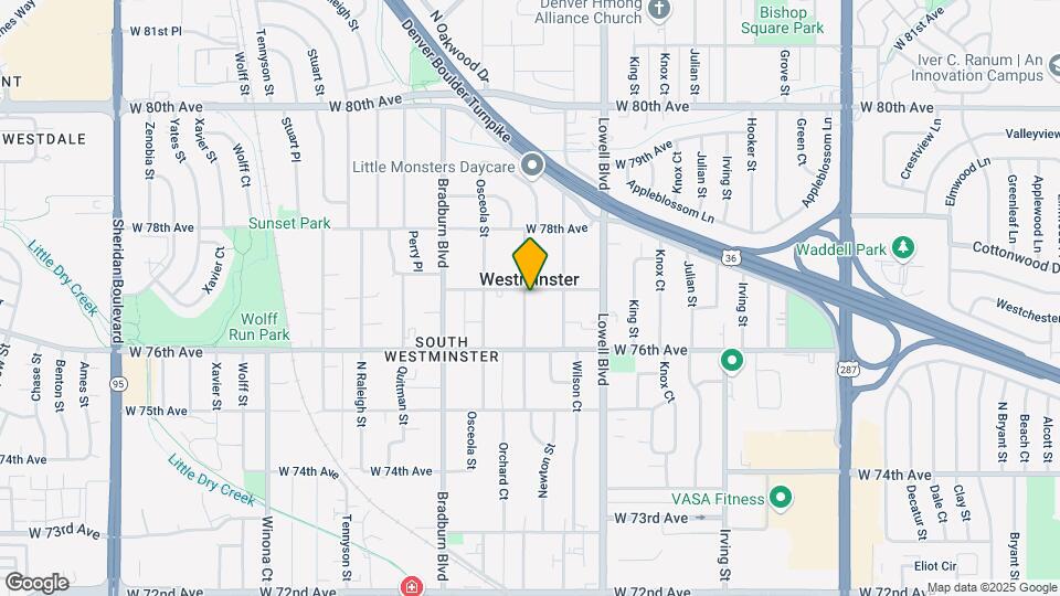 3790 W 77th Ave Map and Location Details