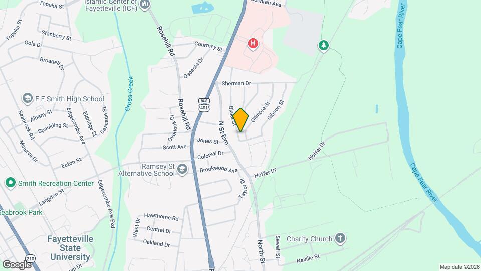 1834 Blake St Map and Location Details