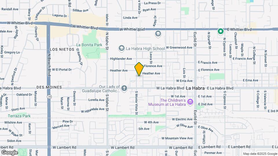 220 N Monte Vista St Map and Location Details