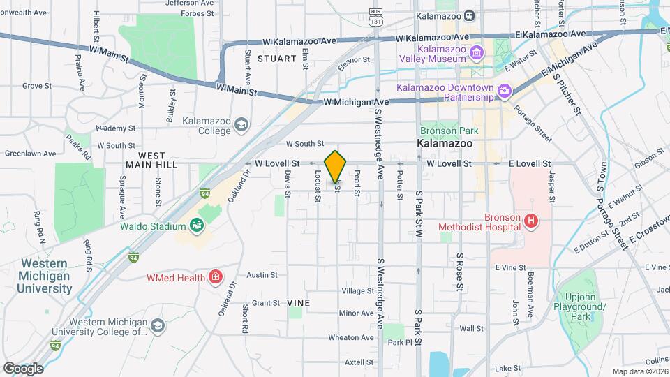 714 W Cedar St Map and Location Details